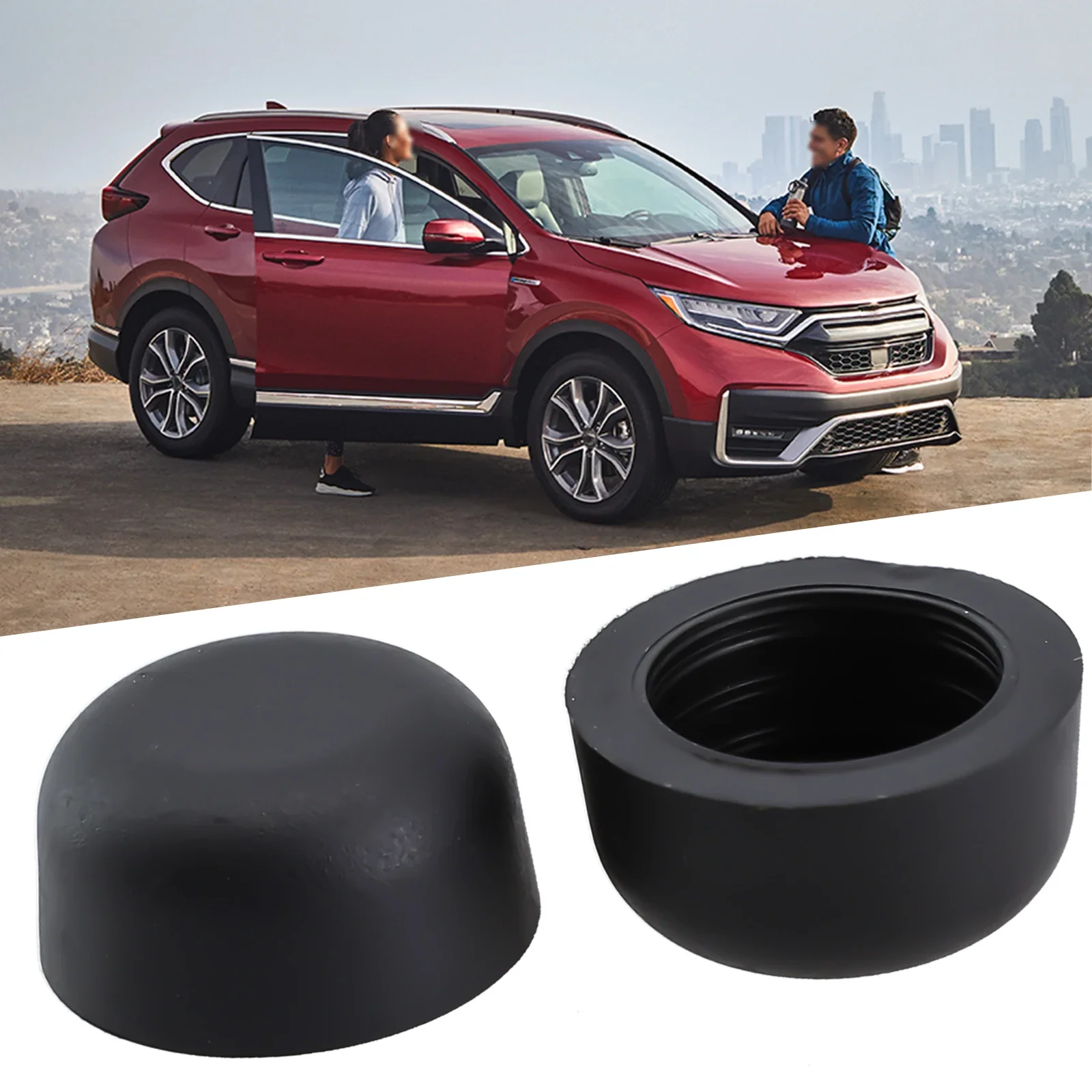 Premium Wiper Arms Rubber Mounting Nut Cap Cover for Honda HRV Fit Ridgeline Civic Odyssey Pilot Crosstour (2 Pieces)