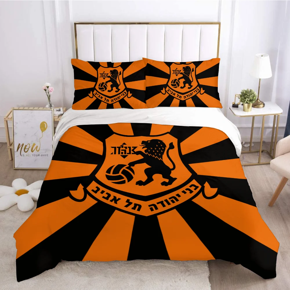 3D Printed Bnei Yehuda Tel Aviv Bedding Set Duvet Cover Bedroom Comforter Single Twin King ​Size Quilt Cover Home Textile 2/3PCS