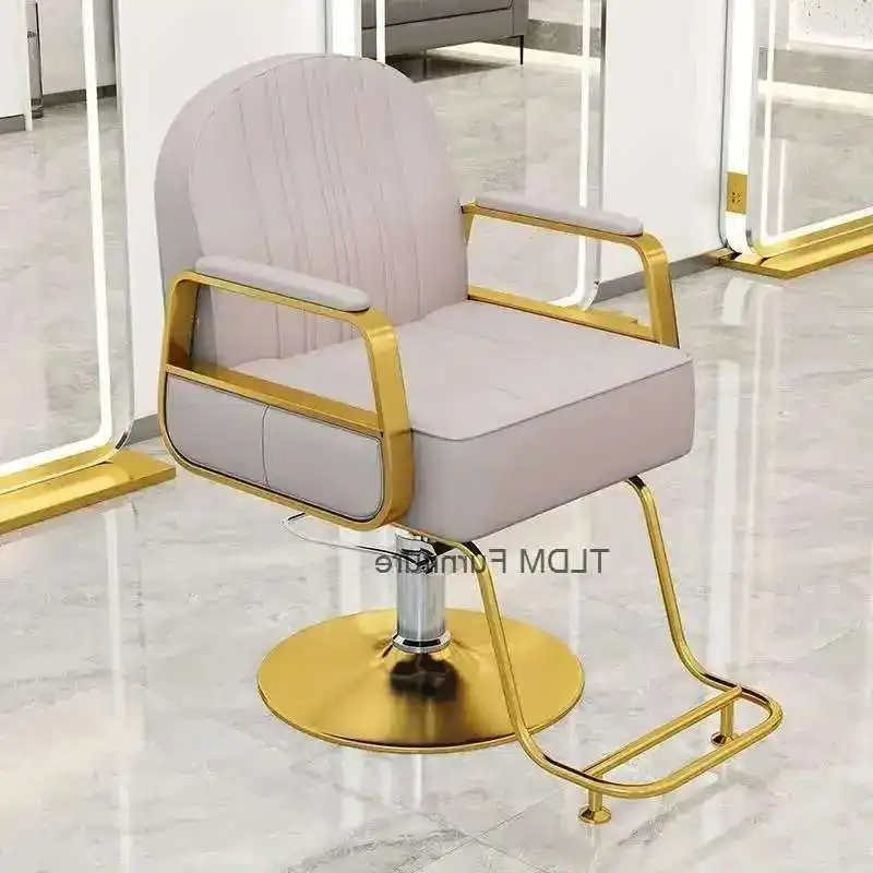 

Luxury Aesthetic Barber Chairs Professional Pedicure Swivel Height Adjustable Hairdressing Chair Vanity Barberia Salon Furniture