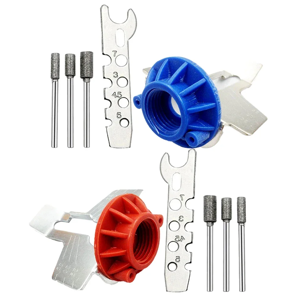 1set Electric Chainsaw Sharpening Kit Grinder Polishing Attachment Set Saw Chain Tool 70*50*19 Mm Power Tools Accessories