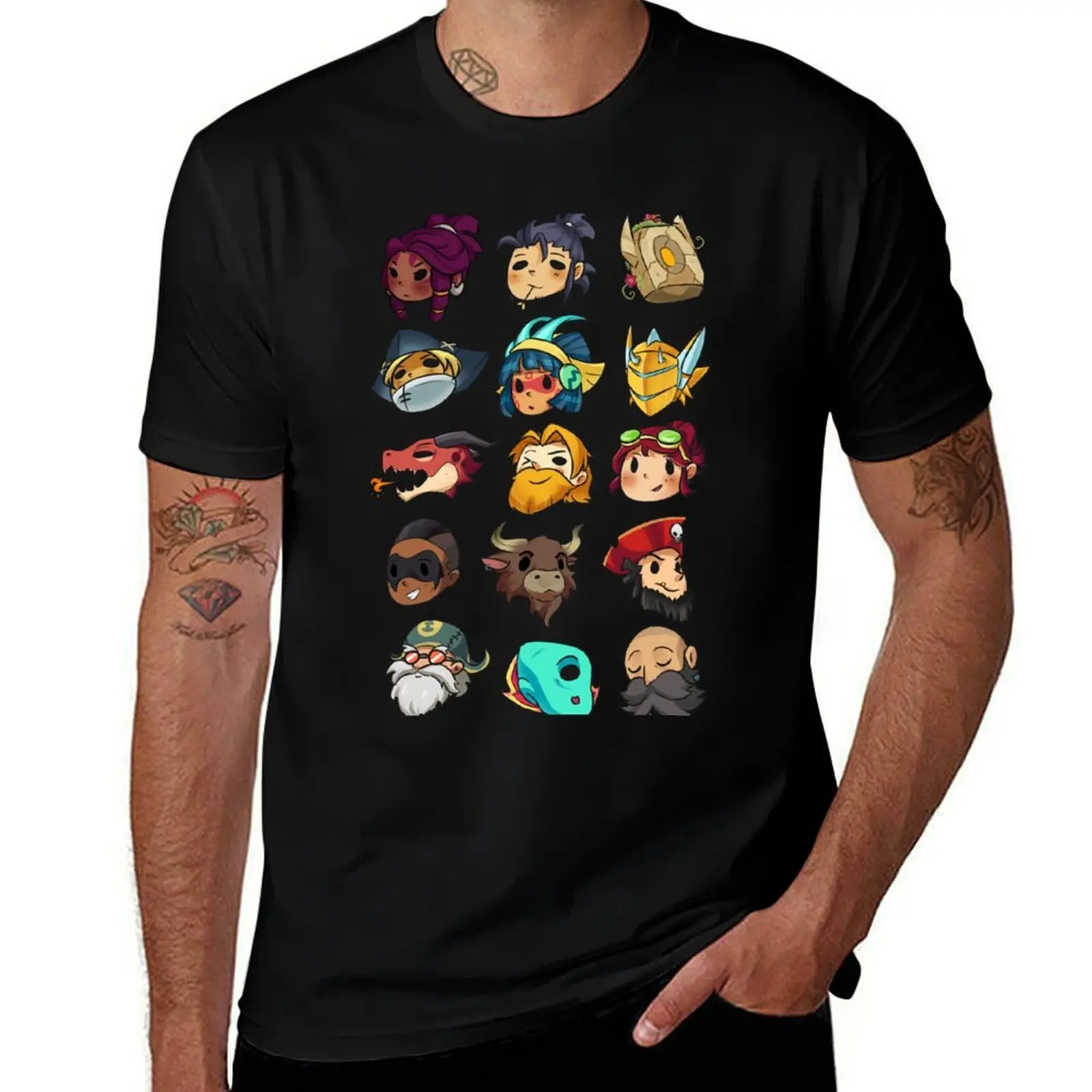 Brawlhalla Legends Set 1 of 2 T-Shirt Anti-Fade Casual Tee Shirt T-Shirt