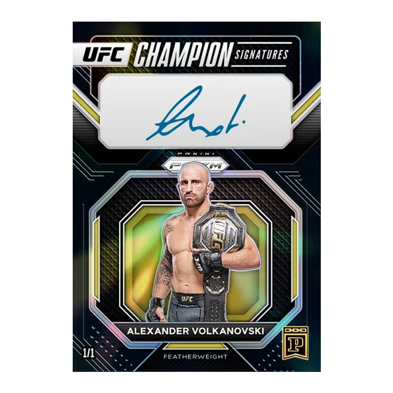 Panini UFC Series Homemade Diy Alexander Volkanovski Anderson Silva Brandon Moreno Collection Flash Card Toys Gift - view 5