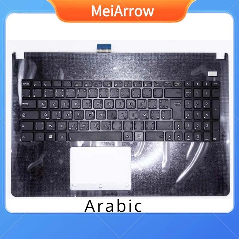 

MEIARROW New/Org для 15,6 "ASUS X501 X501A X501U X501EI X501XI F501 F501A F501U, Упор для рук, арабская клавиатура, верхняя крышка, черный