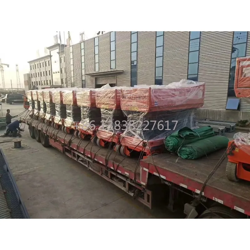 Solid Rubber Tires 8m 10m 12m 14m Mobile Electric Self-Propelled Hydraulic Scissor Lift Platform Table with Good Price view 6