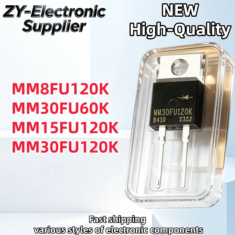 10Pcs 100% New MM30FU120K MM8FU120K MM30FU60K MM15FU120K TO-220-2 Fast Recovery Diode In Stock