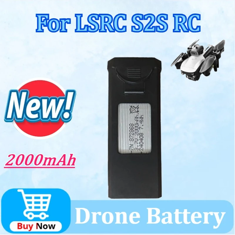 

Upgraded 3.7V 2000mAh Drone Battery for LSRC S2S RC Qudcopter Battery Spare Accessories Parts High Quality Rechargeable Battery