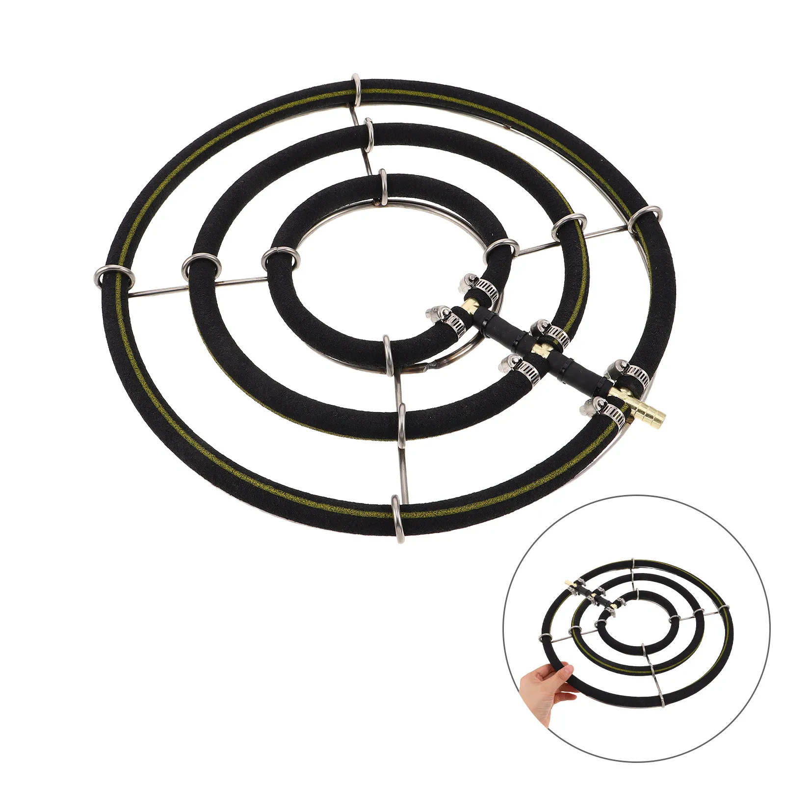 

1PC 35cm Stainless Steel Fish Pond Oxygenation Aquarium Supplies Nano Aeration Disc Fish Pond Seafood Pond Oxygen Plate Diffuser