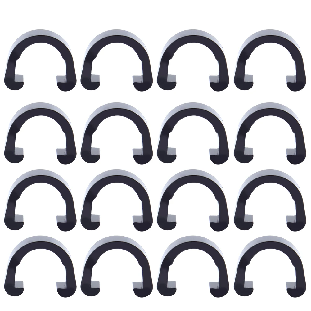 

100pcs C Shaped Buckle Bike Cable Wire Stopper Lightweight Durable Plastic Material Reusable Road Mountain Bikes Ferrules