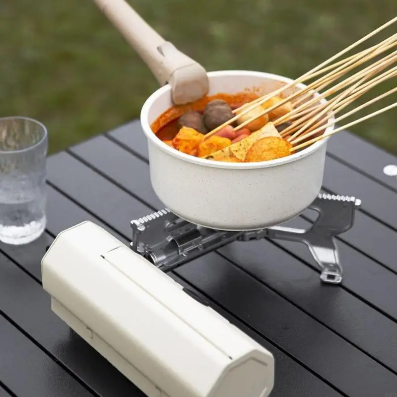 652F Camping Cassette Stove Lightweight Portable Folding Camp Stove  Foldable Cassette Stove for Home Outdoor Camping Hiking - Image 4