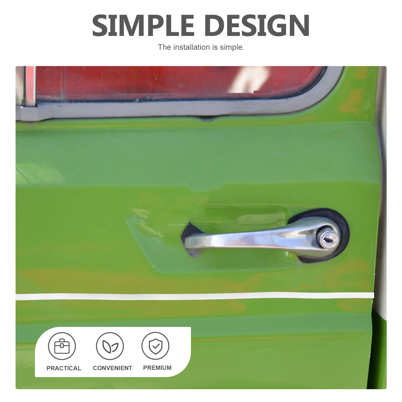 

2Pcs Automotive Door Edge Guards Self Adhesive Rubber Trim Car Door Protector Scratch Resistant Edge Strip Automotive Supplies