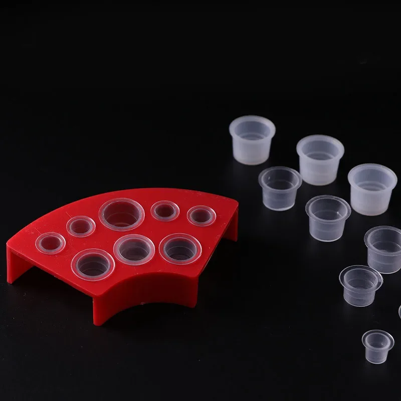 8 Holes Plastic Tattoo ink cup holder Stand Supply Women Makeup Accessories Skin Beauty hot tattoo supplies