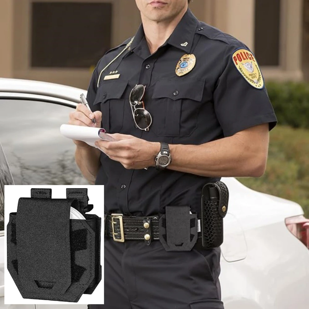 1 قطعة أصفاد التكتيكية الخصر حقيبة الإفراج السريع إنفاذ القانون في الهواء الطلق سلامة دورية واجب الملحقات اليد مشبك حقيبة