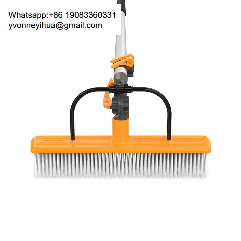 12M Carbon Fibre Telescopic Window Cleaning Pole With Brush, Angle Adaptor, Hose