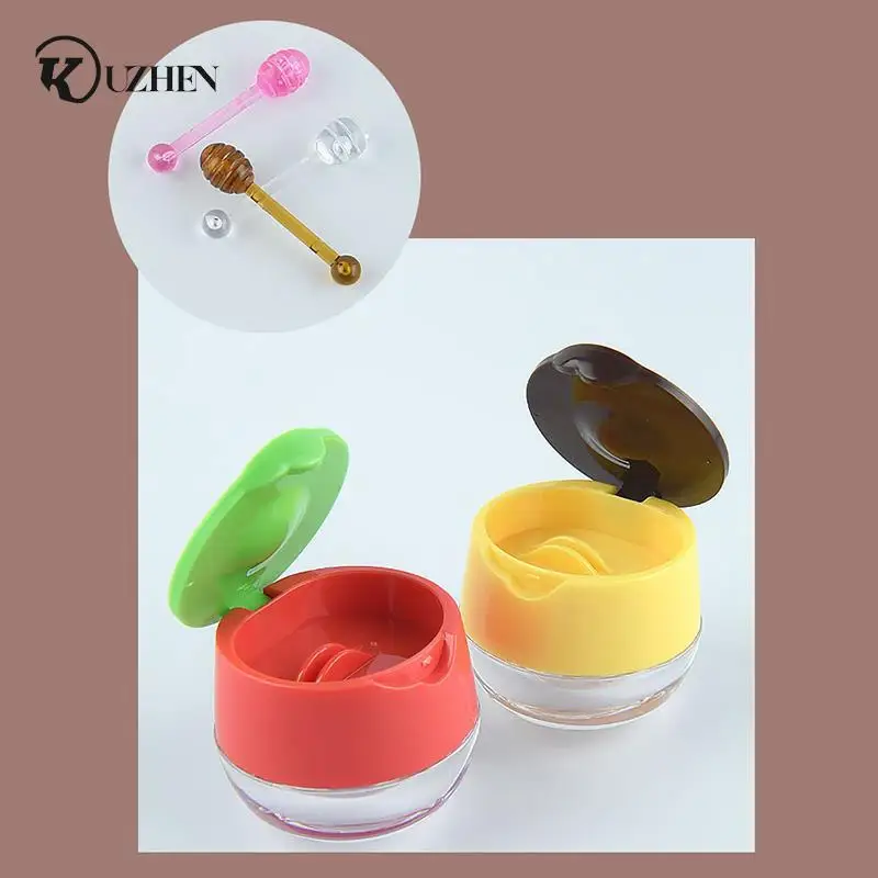 1Pc 6g Empty Lip Masque Box Multi-purpose Refillable Convenient Travel Empty Lip Balm Makeup Jar Pot for Outdoor Supplies