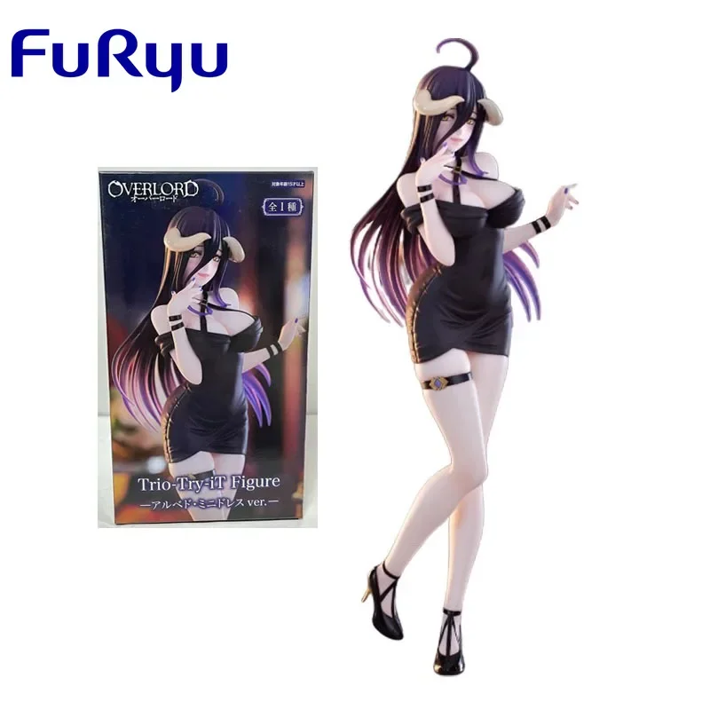 FuRyu Originele Trio-Try-iT Overlord Anime Figuur Albedo Korte Rok Jurk Action Figure Speelgoed voor Jongens meisjes Verjaardagscadeautjes