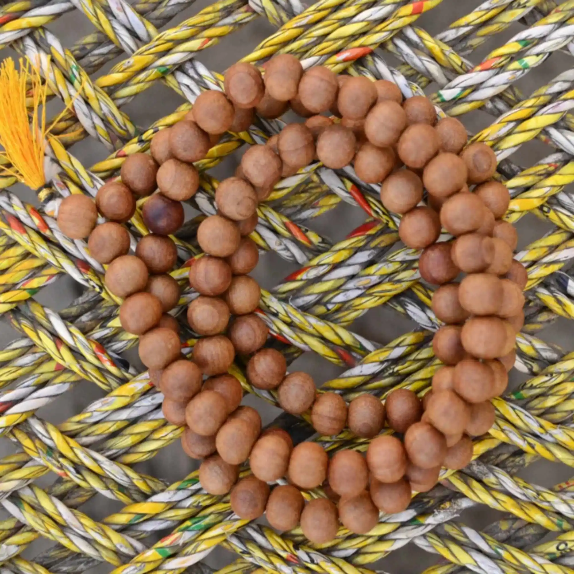 8mm Natural Aromatic brown round Sandalwood bracelet Cuff Ethnic Eco-Friendly Stackable Chain Party Men