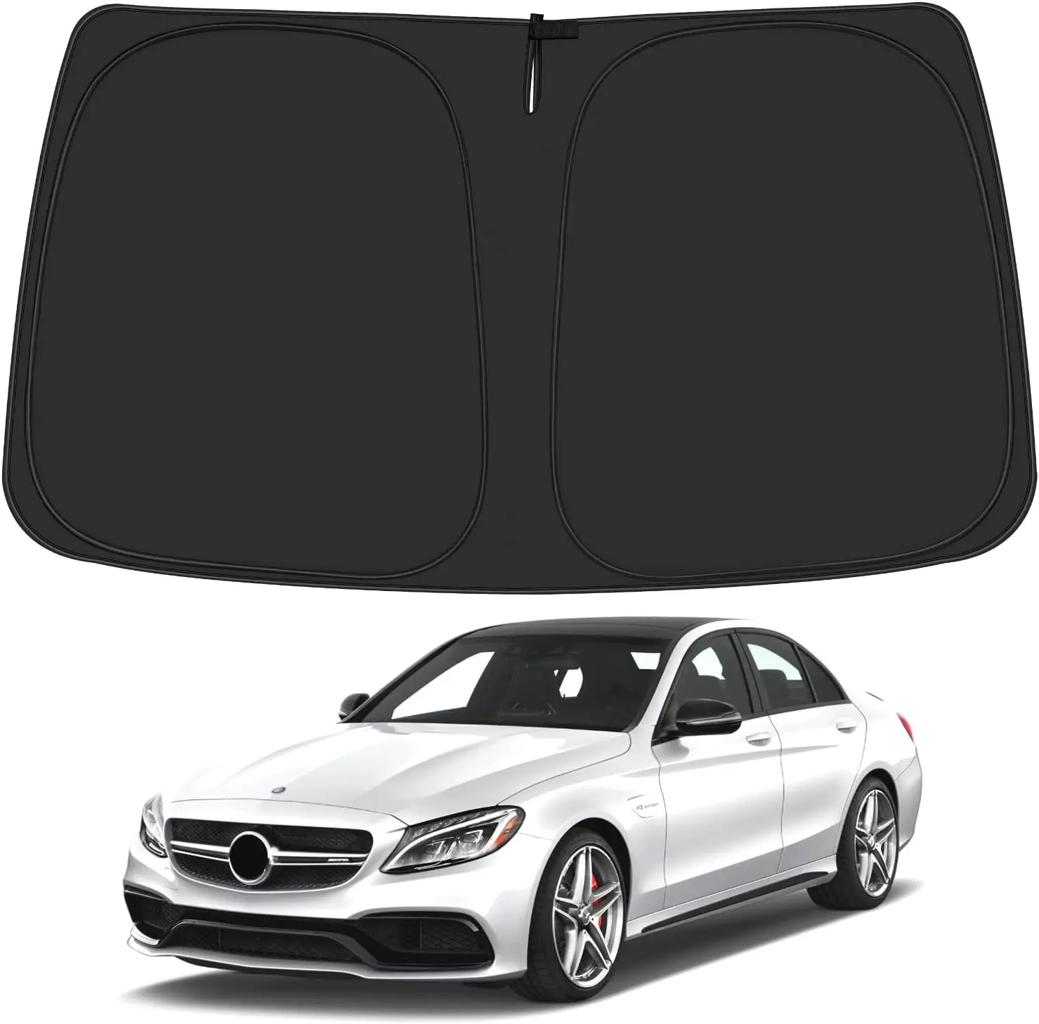 

Солнцезащитный козырек на лобовое стекло для Mercedes-des Benz C Class W205 C250 C300 C400 2015-2021, аксессуары, складной солнцезащитный козырек на окно, солнцезащитный козырек Pr