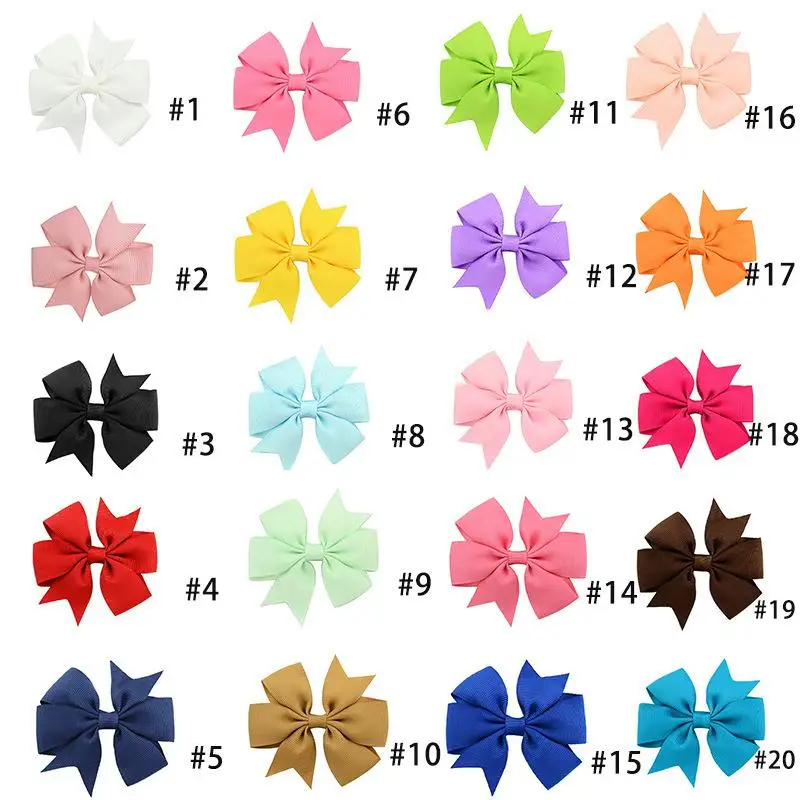 20/40/60-teiliges Set Haarschleifen-Clips, Haarspangen in zufälligen Farben, niedliche Haaraccessoires für Mädchen zur täglichen Haarstylinggestaltung – Detail 6