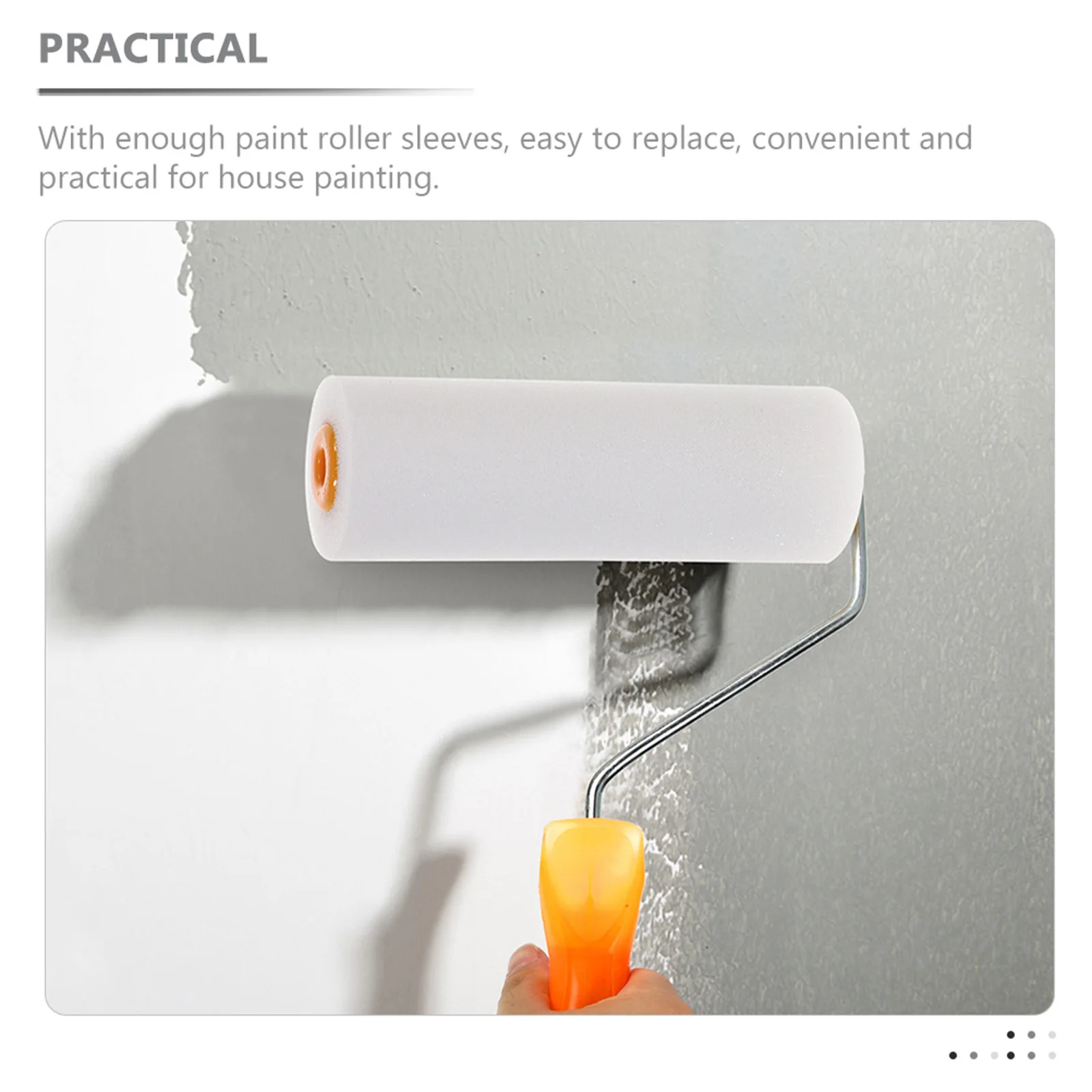 Juego profesional de 10 Uds de rodillos de pintura de espuma para pintura de pared, cubiertas de esponja multifuncionales para siesta, herramientas de aplicación suave