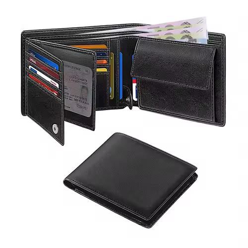 Wallets for Mens Muti-Functional RFID Blocking Slim Wallet with 15 Credit Card Holders - Image 7