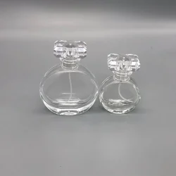 1pcs 25ml Mini Perfume Bottle Glass 50ml Refillable Mist Spray Bottle Portable Perfume Dispenser Sample Empty Cosmetic Container