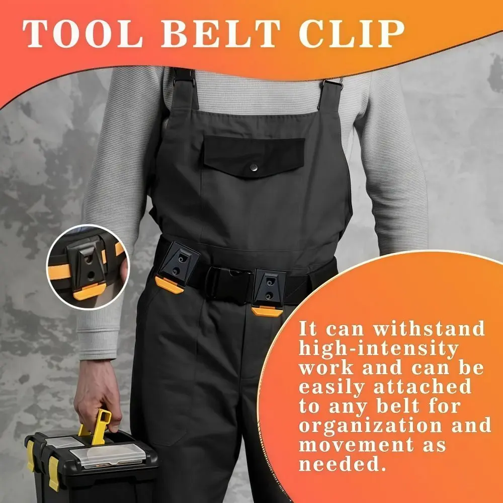 High Quality Sturdy ABS Waist Buckle Durable Quick Attach Waist Bag Clip Compatible Replacement Tool Belt Professional Use