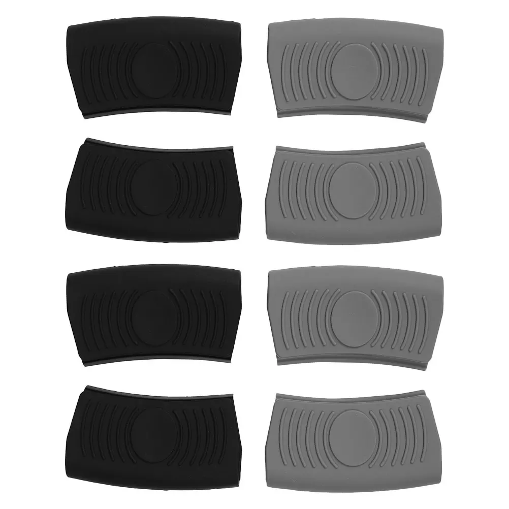 

8pcs Silicone Hot Handle Holder Heat Resistant Skillet Handle Cover Sleeve Non-Slip For Cast Iron Frying Pan Griddle Kitchen