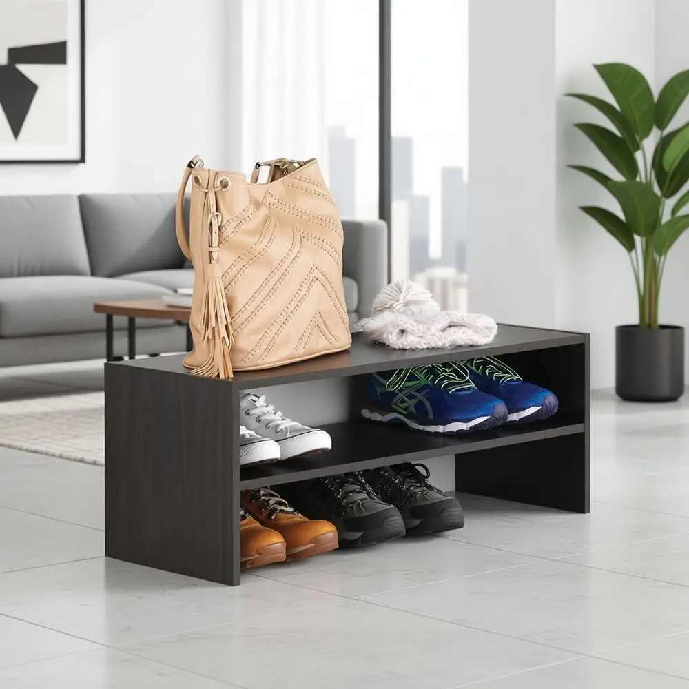 

Stackable 2-Tier 31 Shoe Rack