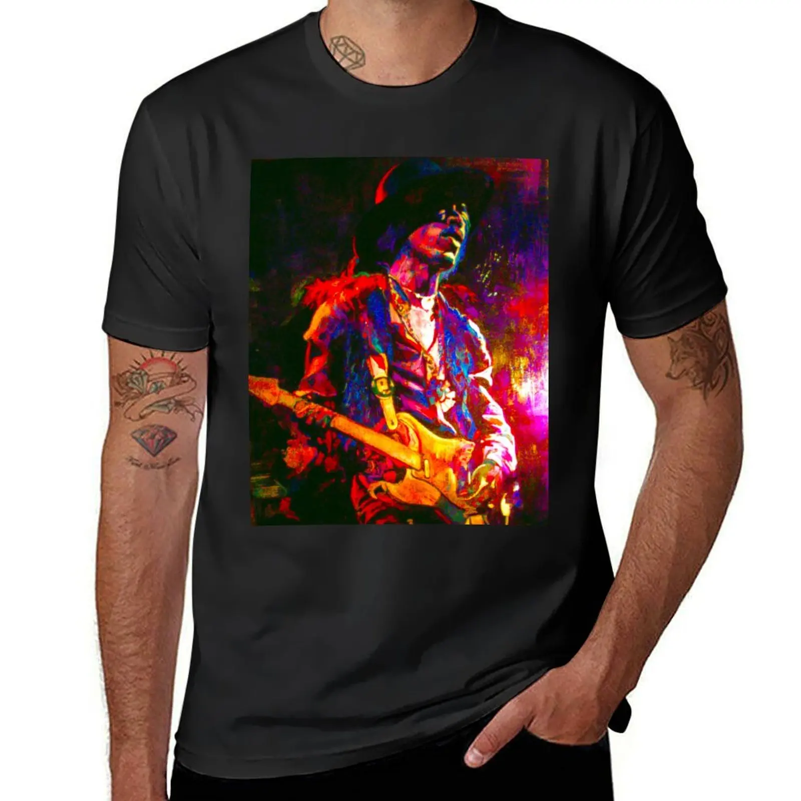 

Rock and roll T-Shirt vintage quick-drying t shirt for men