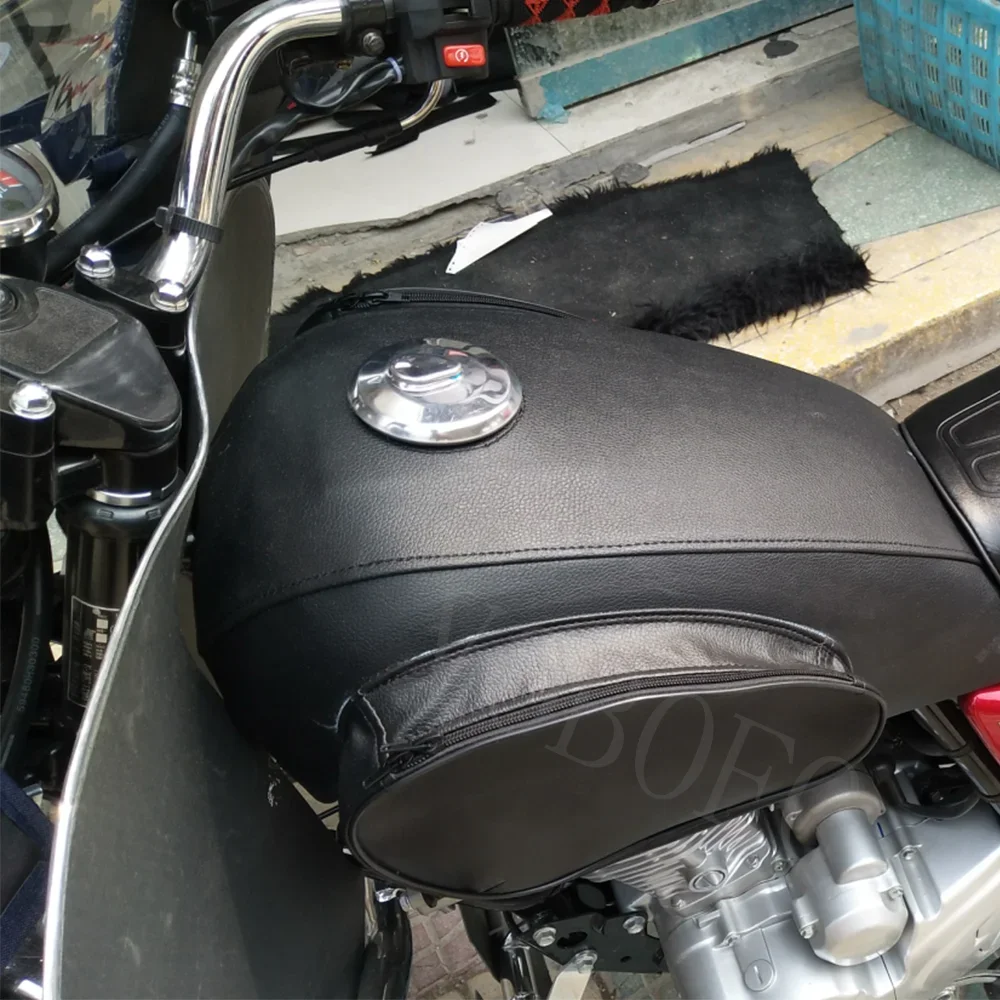 Motorcycle GN 125 Waterproof and Wear resistant Fuel Tank Cover with side package for Suzuki Haojue GN125 HJ125-8