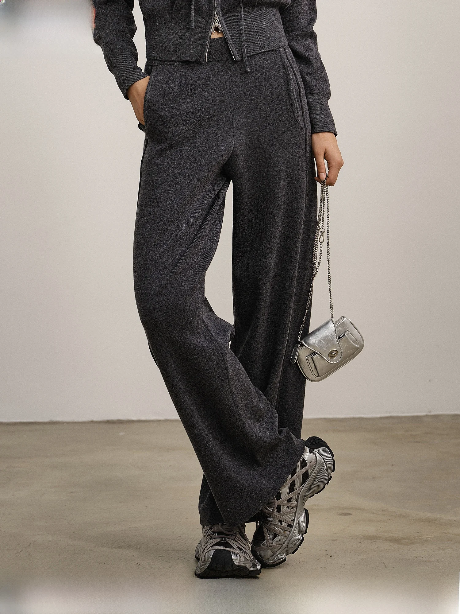 

Весна 2026: Новые женские удобные брюки с широкими штанинами, высокой талией, прямым кроем, повседневные, модные, мягкие, приятные к телу, универсальные