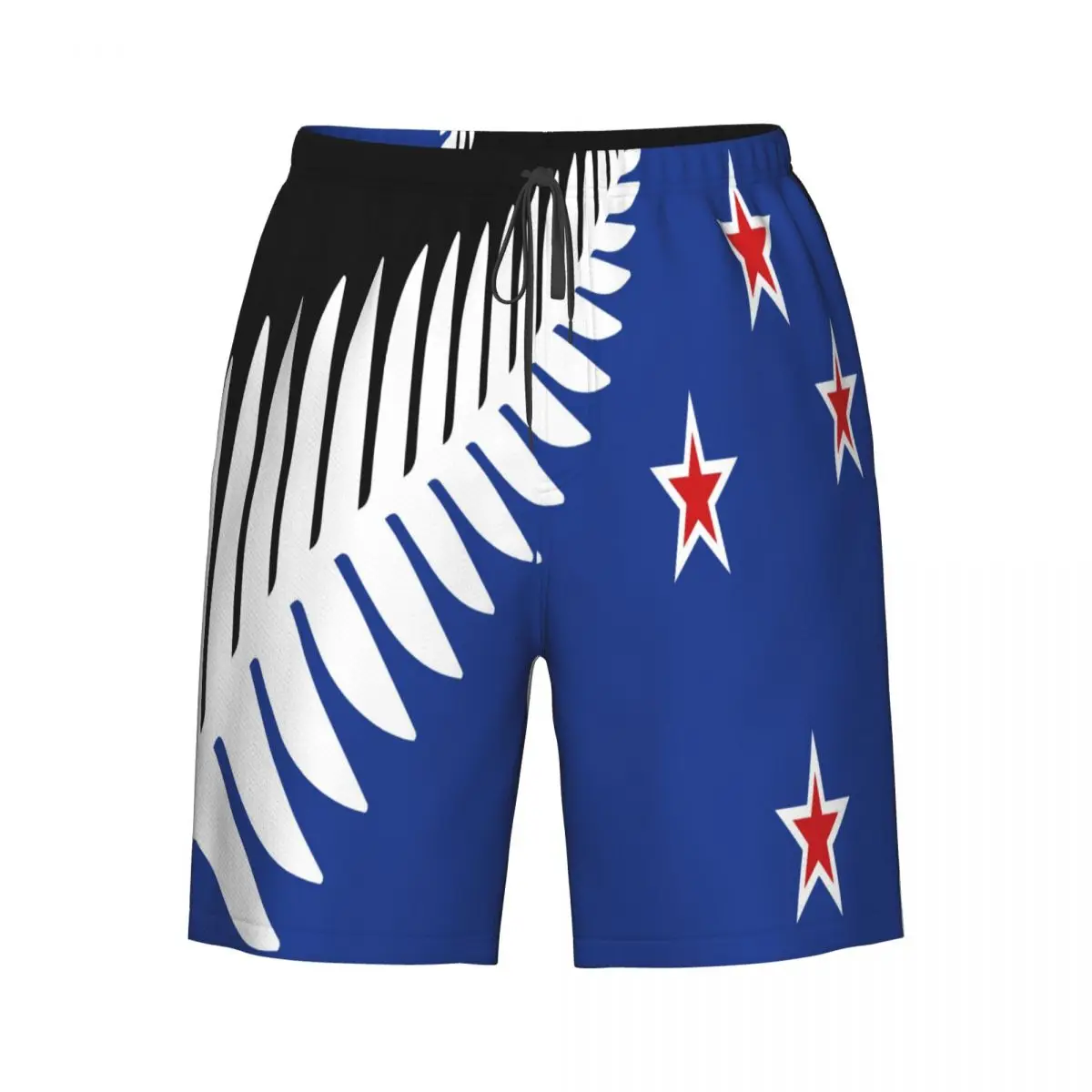 

Men's Swimming Shorts New Zealand Flag Print Trunks Beach Wear