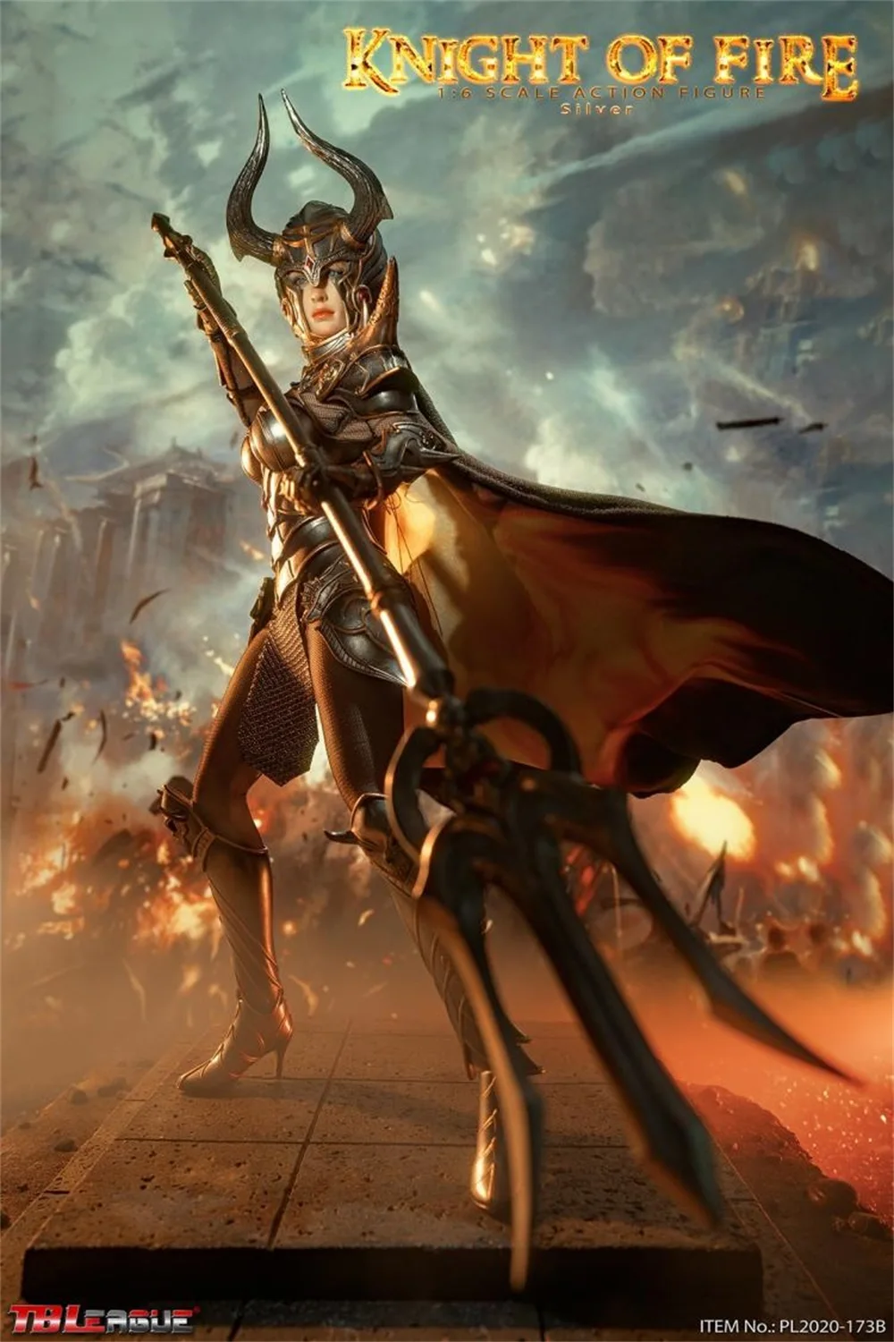 1/6 TBLeague PL2020-173B Female Knight of Fire Warrior Silver