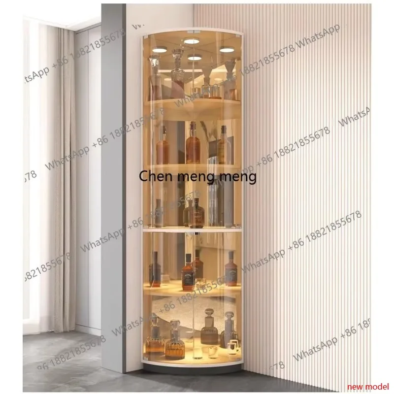 

Light Luxury Wine Cabinet Household Living Room Corner Glass Wine Cabinet Triangular Creative Bar Furniture Barschrank