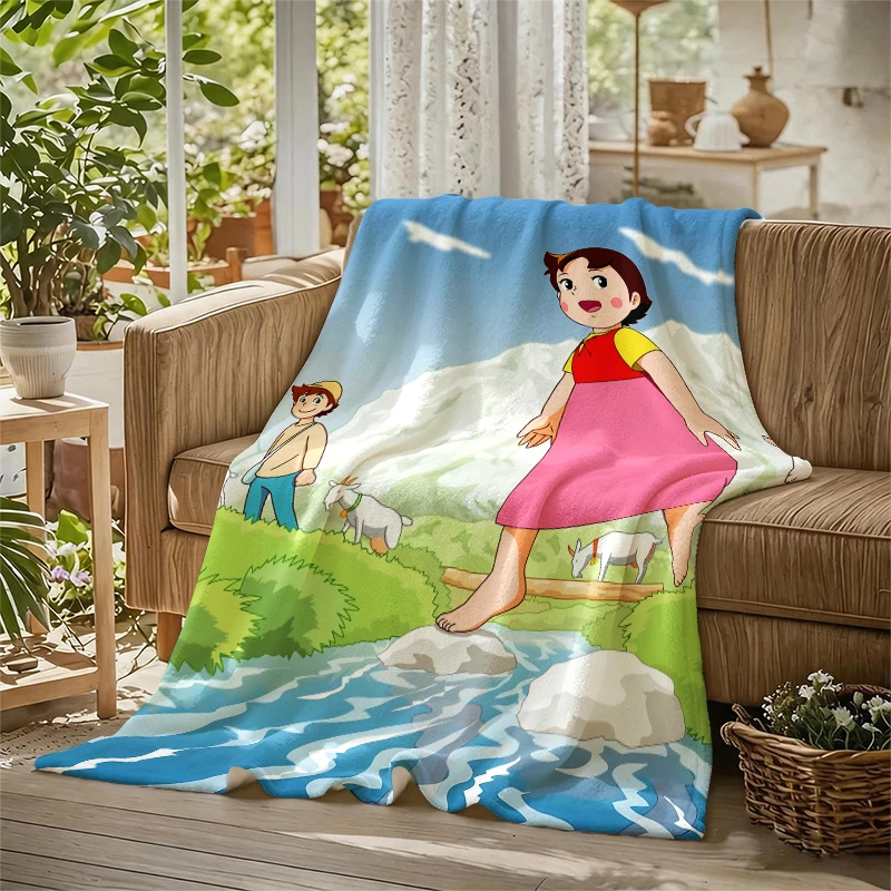 Cute Heidi Ultra-Soft Fluffy Flannel Blanket Super Cozy Lightweight Bed Blanket for Halloween Sofa Bed Christmas