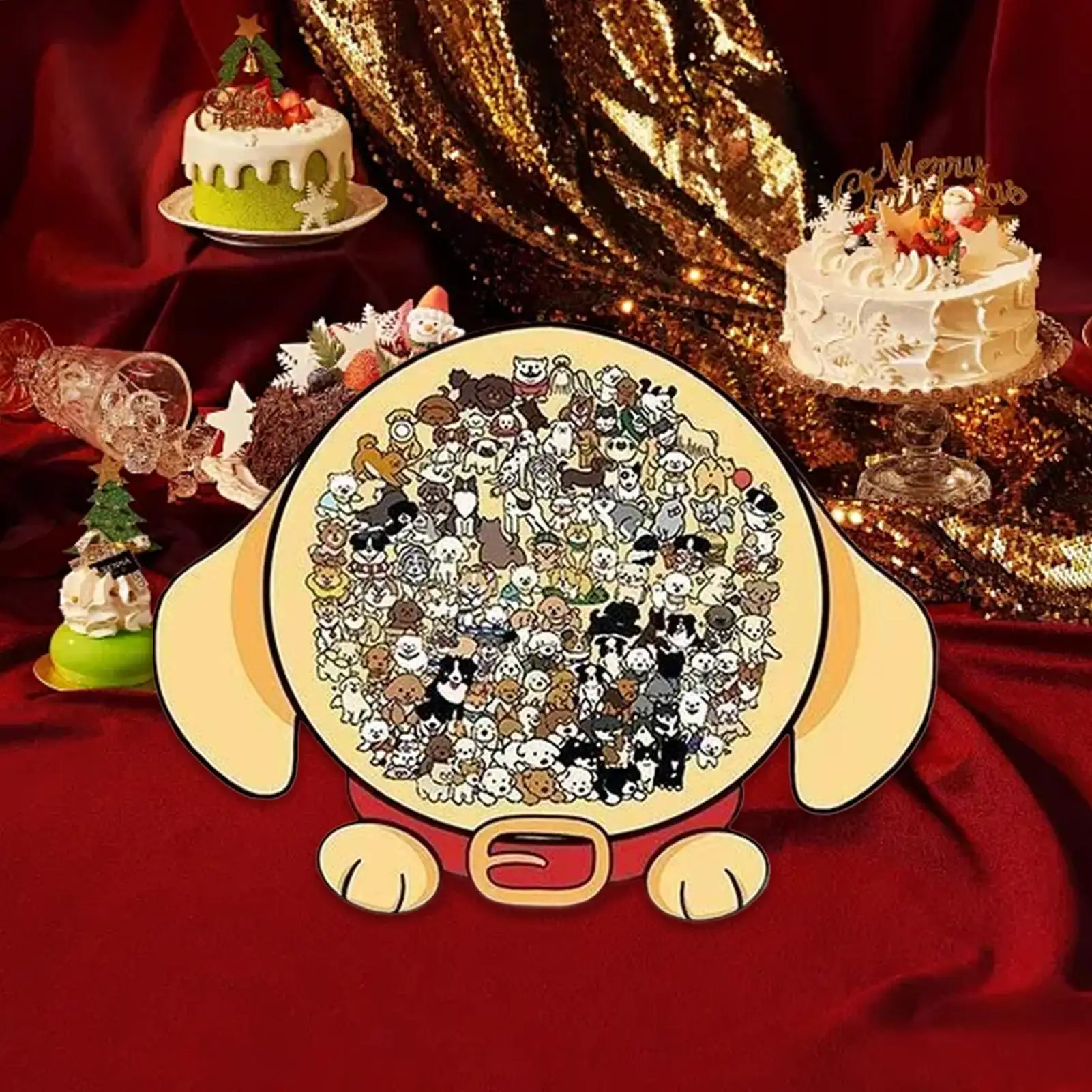 나무 동물 퍼즐 컬러 강아지 프레임 보드 게임 나무 컬러 동물 직소 퍼즐 성인 청소년 노인 친구 유아용