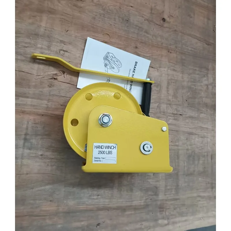 1200 1800 2600 lb, marine friction self-locking automatic brake hand winch