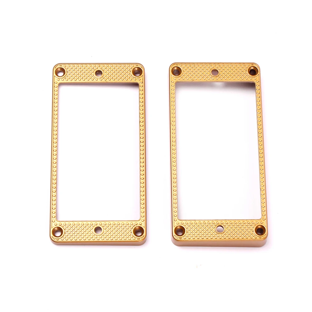 

Metal Pickup Ring Set Curved Profile Fit Electric Guitar Replacement for Old Broken Rings Plate Frame for Humbucker Mounting