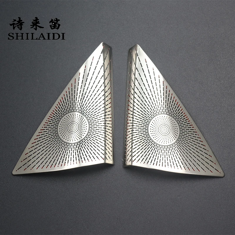 For Mercedes Benz C Class W204 2008-2014 Car Door Panel Loudspeaker Pad Stereo Audio Speaker Cover Frame Interior Accessories