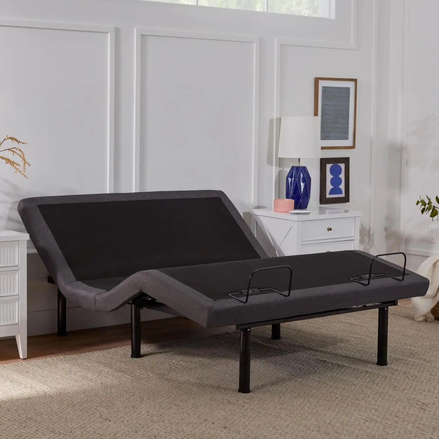 

L300 Adjustable Bed Frame - Head And Foot Incline - Usb - Wireless Remote - Easy 2 Person Assembly - Quiet Motor - Relax - Tv -