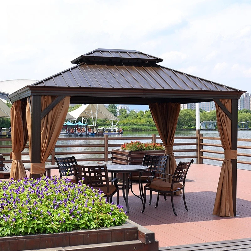 Gazebo Custom Courtyard Garden Villa Luxury BBQ Pavilion Awning