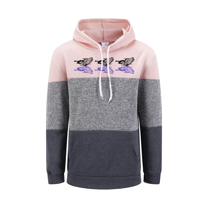 

Толстовки женские в этническом стиле с принтом сращивания толстовки качественный пуловер повседневная повседневная удобная женская одежда новые уличные топы