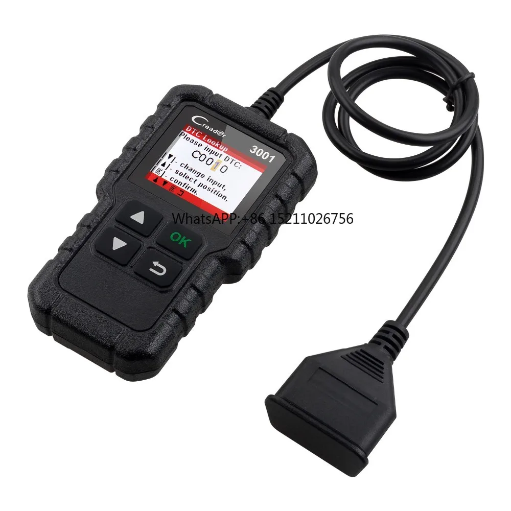 

CR3001 OBD 2 Автомобильный считыватель кодов с поддержкой Full OBDII/EOBD Launch Creader 3001 CR3001 Автомобильный сканер