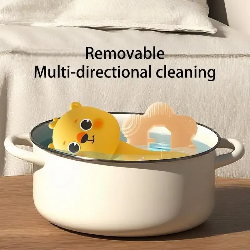 لعبة عضاضة لنمو الأطفال الرضع مع مزخرفة وصانعة للضوضاء للمهارات الحركية الدقيقة 15UB #4