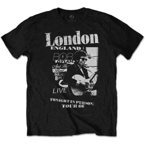 Bob Dylan Restjes T-Shirt Zwart Nieuw