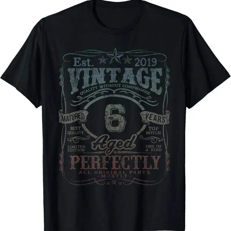 

Vintage 2019 Limited Edition T Shirt 6 Year Old 6Th Birthday