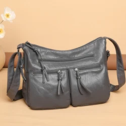 Women High Quality Leather Luxury Handbags Purses Designer Retro Shoulder Crossbody Messenger Bags for Female 2022 New Trend Sac