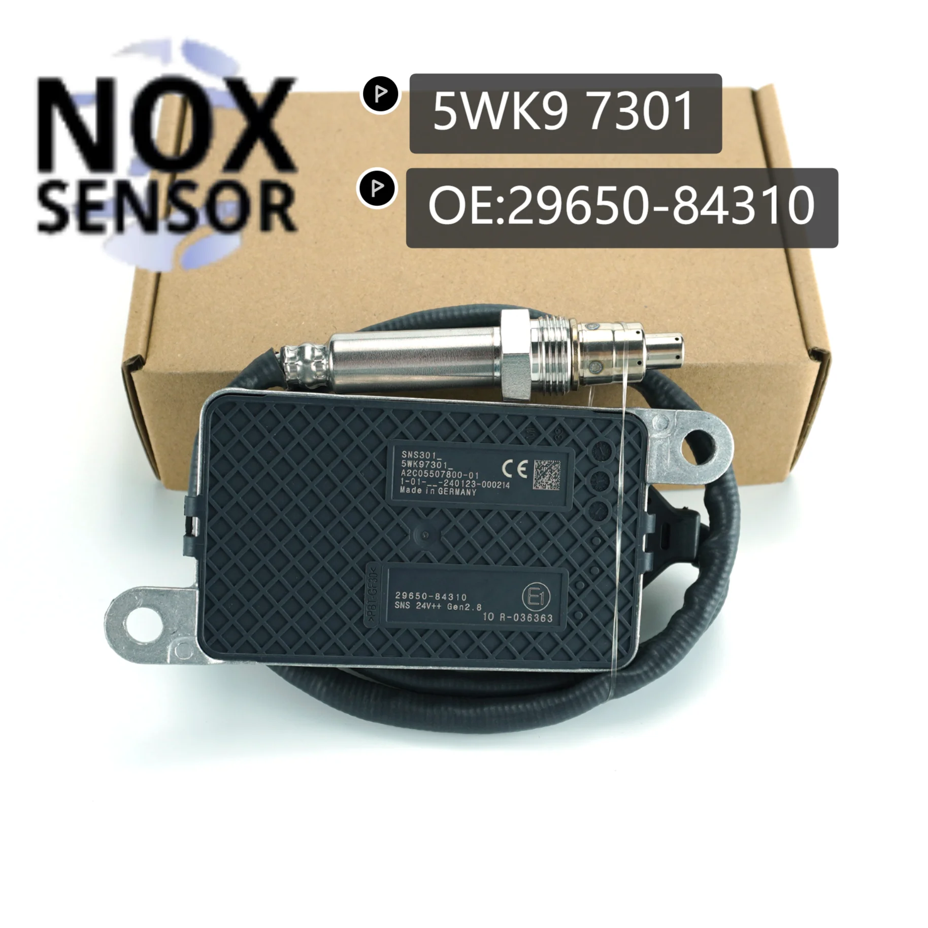 

5WK97301 2965084310 29650-84310 Original NEW Nitrogen Oxygen NOx Sensor for Hyundai Truck 24V