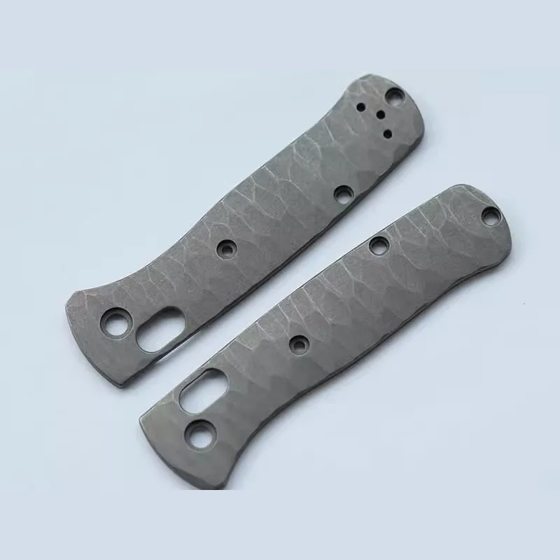 1 Pair Custom Made TC21 Titanium Alloy Grip Handle Scales for Benchmade Bugout 535