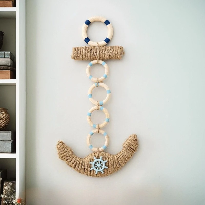 Mediterranean anchor decorative iron anchor marine decorative hook creative background wall decoration shooting props